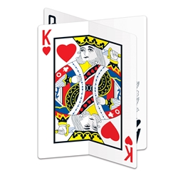 king of hearts playing card centerpiece decoration