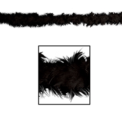 black feather boa