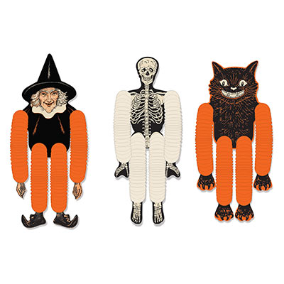 Vintage Halloween Tissue Dancers (Pack of 36) Vintage Halloween Tissue Dancers, Halloween. Holiday parties, decorations