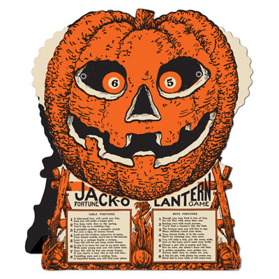 Vintage Halloween J-O-L Fortune Wheel Game (Pack of 12) Vintage, Halloween, J-O-L, Fortune, Wheel, Game, Boys, girls, pumpkin, Jack-o-lantern, trick-or-treat 