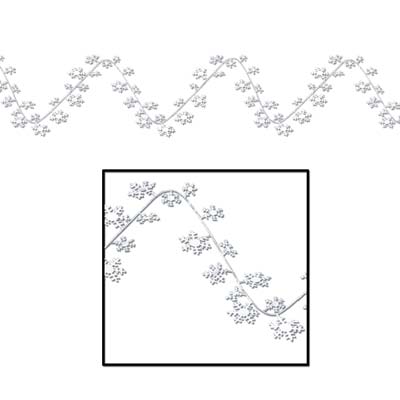 Metallic Gleam N Flex Snowflake Garland