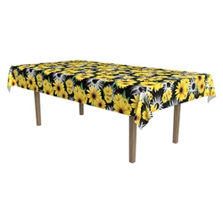 Sunflower Tablecover (Pack of 12) Sunflower Tablecover, sunflower, table cover, decoration, sunflower, spring, summer, wholesale, inexpensive, bulk