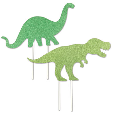 Dinosaur Cake Toppers (Pack of 24) Dinosaur Cake Toppers, dinosaur, cake, topper, decoration, birthday, wholesale, inexpensive, bulk