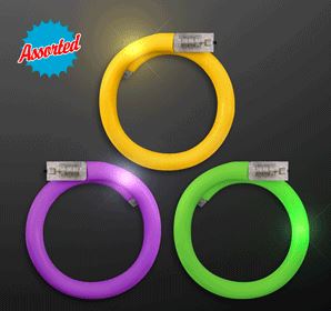 Mardi Gras LED Flash Bracelets. These Mardi Gras Flash Bracelets are perfect for that Mardi Gras party outfit.