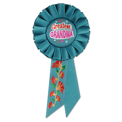 Greatest Grandma Rosette (Pack of 6) Greatest Grandma Rosette, greatest grandma, rosette, party favor, wholesale, inexpensive, bulk, baby shower