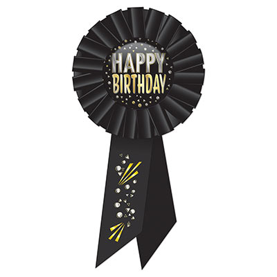 Happy Birthday Rosette (Pack of 6) Happy Birthday Rosette, happy birthday, birthday, rosette, party favor, decoration, wholesale, inexpensive, bulk